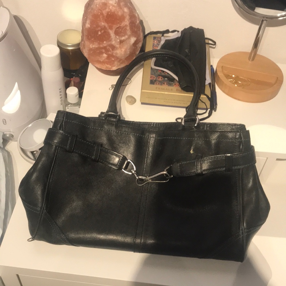 Black Coach handbag. Great condition and adorable style!